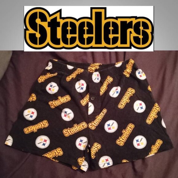 Team Apparel Other - STEELERS men's sleep shorts pajamas Medium Pittsburgh Steelers NFL TEAM APPAREL